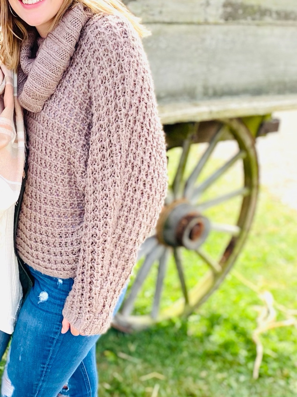 Express Cozy Brown chunky Sweater - Picture 4 of 6